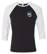 Unisex Three-Quarter Sleeve Baseball Tee - (EBP WAVE)