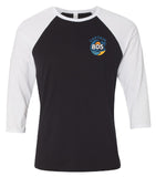 Unisex Three-Quarter Sleeve Baseball Tee - (EBP WAVE)