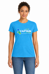District ® Women's Very Important Tee ® . DM108L - Bright Turquoise