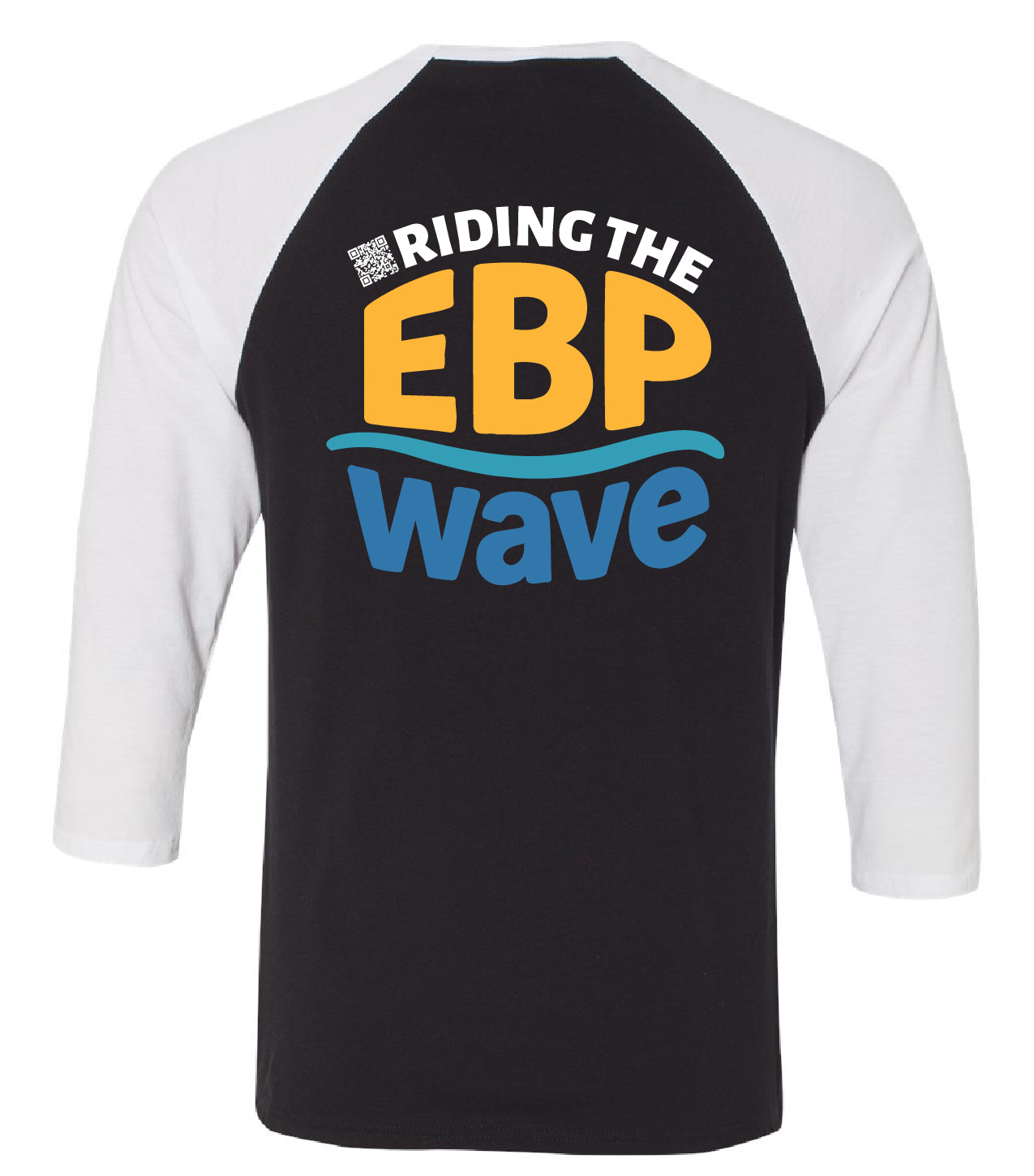 Unisex Three-Quarter Sleeve Baseball Tee - (EBP WAVE)