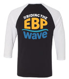 Unisex Three-Quarter Sleeve Baseball Tee - (EBP WAVE)