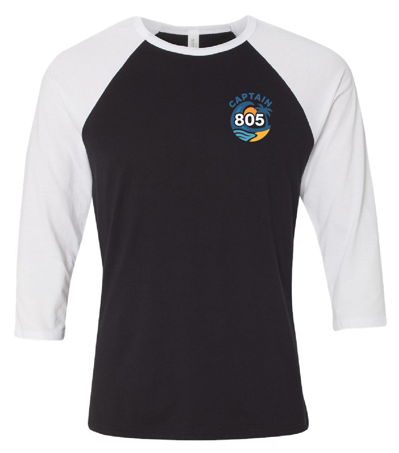 Unisex Three-Quarter Sleeve Baseball Tee - (EBP WAVE)
